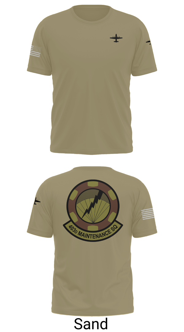 Old School Cotton Feel Shirt, 403 Maintenance Sqd, Air Force, Teamtime, Team time, sublimation, custom sports apparel, team uniforms, spirit wear, spiritwear, sports uniforms, custom shirts, team store, custom team store, fundraiser sports, apparel fundraiser