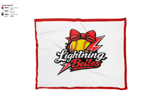 Blanket, Bluegrass Lightning Belles, Softball, Teamtime, Team time, sublimation, custom sports apparel, team uniforms, spirit wear, spiritwear, sports uniforms, custom shirts, team store, custom team store, fundraiser sports, apparel fundraiser