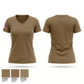 Clemente JROTC Women's Short Sleeve V-neck Shirt - 1