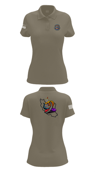 Womens Short Sleeve Performance Polo, Iran DCIT, Army, Teamtime, Team time, sublimation, custom sports apparel, team uniforms, spirit wear, spiritwear, sports uniforms, custom shirts, team store, custom team store, fundraiser sports, apparel fundraiser