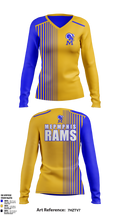Memphis Rams 44971969 Women's Long Sleeve V-neck Shirt - 2