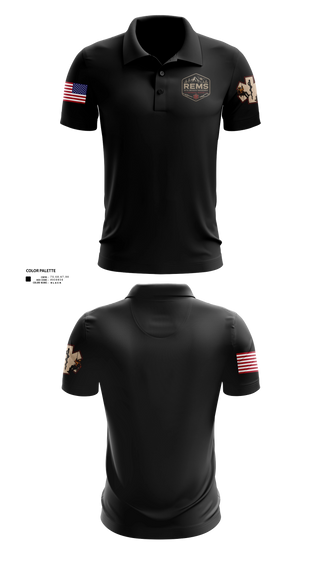 Short Sleeve Performance Polo, Rapid Emergency Management, EMS/EMT, Teamtime, Team time, sublimation, custom sports apparel, team uniforms, spirit wear, spiritwear, sports uniforms, custom shirts, team store, custom team store, fundraiser sports, apparel fundraiser