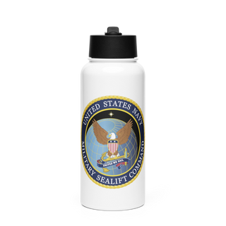MSCLANT 20118789 Stainless Steel Water Bottle with a Straw Lid