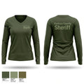 Ventura County Sheriff 37466852 Women's Long Sleeve V-neck Shirt - 1