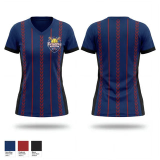 Womens Short Sleeve Vneck Shirt, Fireworks, Softball, Teamtime, Team time, sublimation, custom sports apparel, team uniforms, spirit wear, spiritwear, sports uniforms, custom shirts, team store, custom team store, fundraiser sports, apparel fundraiser