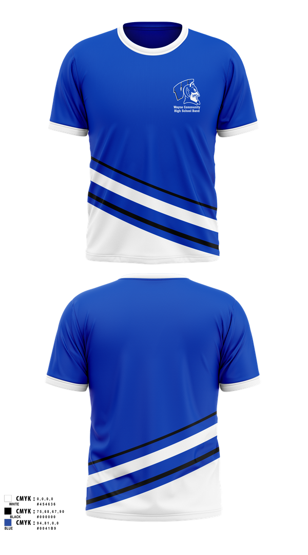 Short Sleeve Performance Shirt, Wayne Community High School Band, Spirit Store, Teamtime, Team time, sublimation, custom sports apparel, team uniforms, spirit wear, spiritwear, sports uniforms, custom shirts, team store, custom team store, fundraiser sports, apparel fundraiser