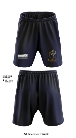 Athletic Shorts With Pockets, Baskett Transport LLC, , Teamtime, Team time, sublimation, custom sports apparel, team uniforms, spirit wear, spiritwear, sports uniforms, custom shirts, team store, custom team store, fundraiser sports, apparel fundraiser