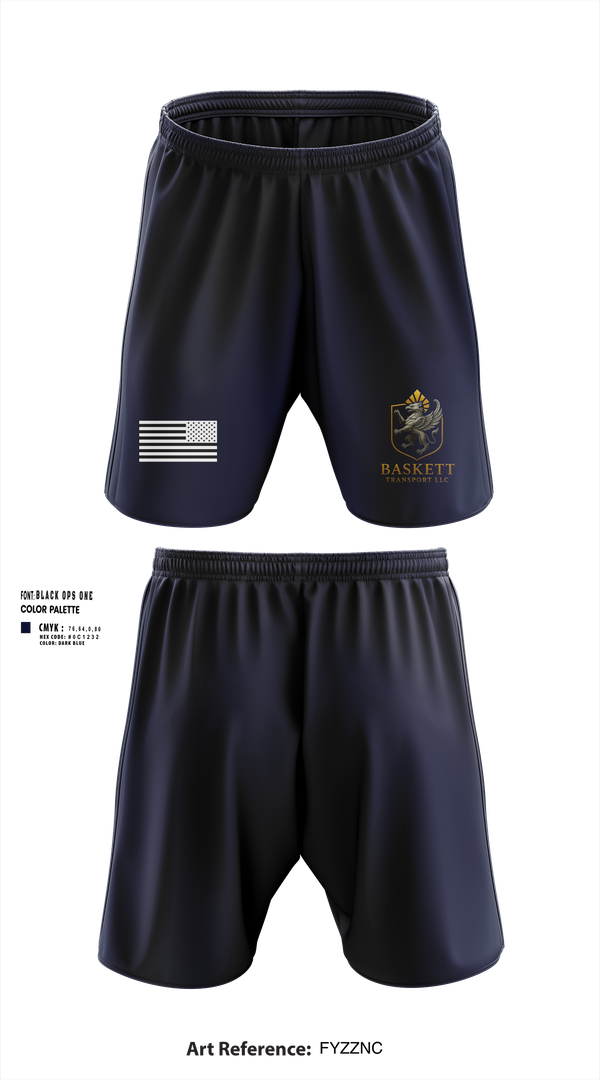 Athletic Shorts With Pockets, Baskett Transport LLC, , Teamtime, Team time, sublimation, custom sports apparel, team uniforms, spirit wear, spiritwear, sports uniforms, custom shirts, team store, custom team store, fundraiser sports, apparel fundraiser