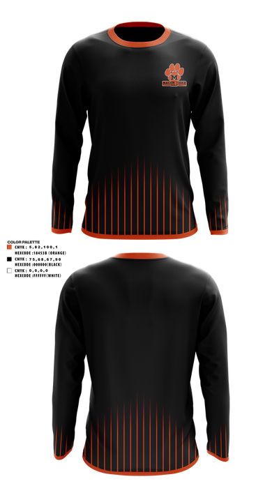 Macon Tiger Golf 16670206 Long Sleeve Performance Shirt 3