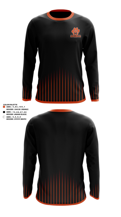 Long Sleeve Performance Shirt, Macon Tiger Golf, Golf, Teamtime, Team time, sublimation, custom sports apparel, team uniforms, spirit wear, spiritwear, sports uniforms, custom shirts, team store, custom team store, fundraiser sports, apparel fundraiser