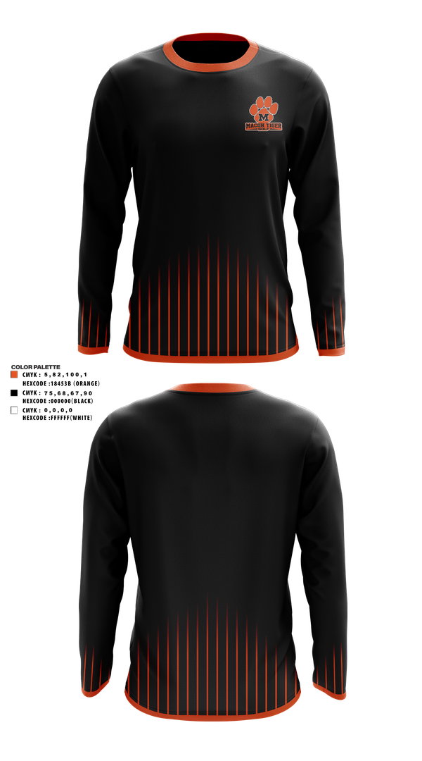 Long Sleeve Performance Shirt, Macon Tiger Golf, Golf, Teamtime, Team time, sublimation, custom sports apparel, team uniforms, spirit wear, spiritwear, sports uniforms, custom shirts, team store, custom team store, fundraiser sports, apparel fundraiser