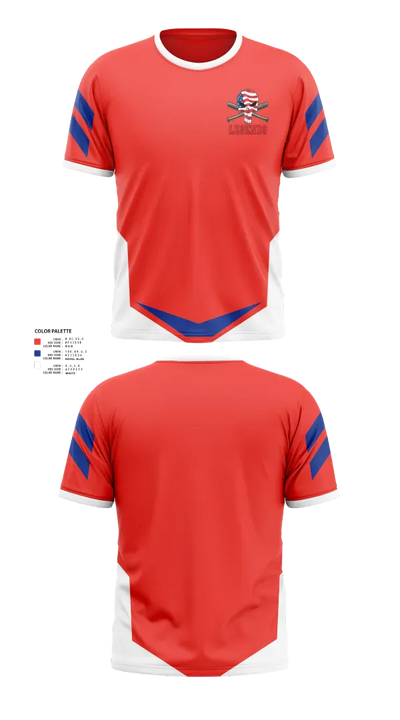 Oc legends 15395798 Short Sleeve Performance Shirt - 1
