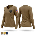 N2B 71425054 Women's Long Sleeve V-neck Shirt - 1