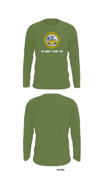 US Army I Want You 76454793 Long Sleeve Performance Shirt 52