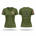V 1/7 Women's Short Sleeve V-neck Shirt - 1