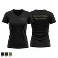 Fairmont Police Department 92801018 Women's Short Sleeve V-neck Shirt - 1