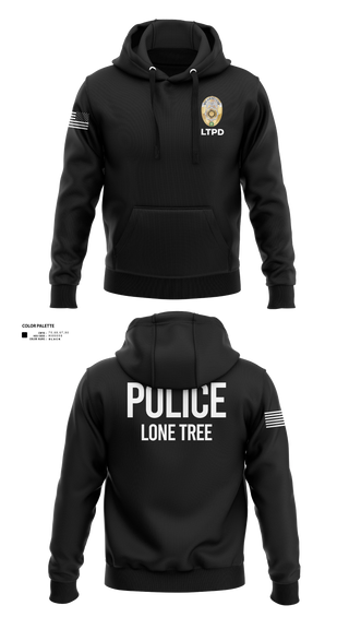 Hoodie, Lone Tree Police Department, Police, Teamtime, Team time, sublimation, custom sports apparel, team uniforms, spirit wear, spiritwear, sports uniforms, custom shirts, team store, custom team store, fundraiser sports, apparel fundraiser