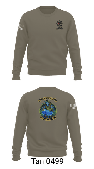 Crew Neck Sweatshirt, C. Co. 1-120 3rd PLT, Army, Teamtime, Team time, sublimation, custom sports apparel, team uniforms, spirit wear, spiritwear, sports uniforms, custom shirts, team store, custom team store, fundraiser sports, apparel fundraiser