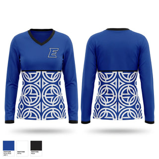 Womens Long Sleeve Vneck Shirt, Huskies, Track & Field, Teamtime, Team time, sublimation, custom sports apparel, team uniforms, spirit wear, spiritwear, sports uniforms, custom shirts, team store, custom team store, fundraiser sports, apparel fundraiser