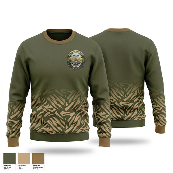 Crew Neck Sweatshirt, Airborne Veterans Gold Club, Golf, Teamtime, Team time, sublimation, custom sports apparel, team uniforms, spirit wear, spiritwear, sports uniforms, custom shirts, team store, custom team store, fundraiser sports, apparel fundraiser