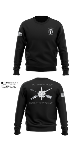 Crew Neck Sweatshirt, MSC 389th MI BN (SO) (A), Army, Teamtime, Team time, sublimation, custom sports apparel, team uniforms, spirit wear, spiritwear, sports uniforms, custom shirts, team store, custom team store, fundraiser sports, apparel fundraiser