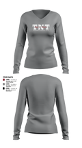 TNT Women's Long Sleeve V-neck Shirt - 5