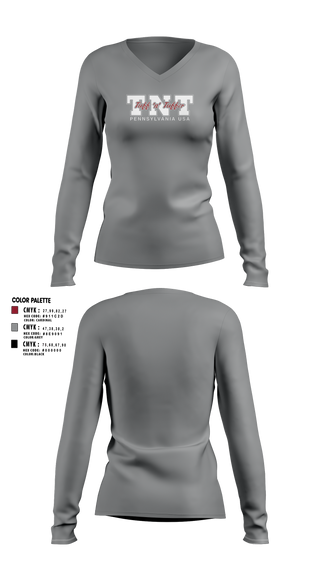 Womens Long Sleeve Vneck Shirt, TNT, Softball, Teamtime, Team time, sublimation, custom sports apparel, team uniforms, spirit wear, spiritwear, sports uniforms, custom shirts, team store, custom team store, fundraiser sports, apparel fundraiser