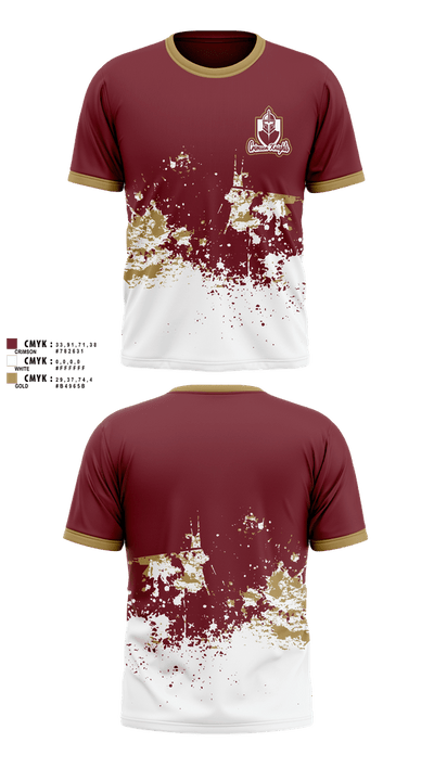 Whittier Crimson Knights 84805386 Short Sleeve Performance Shirt - 1