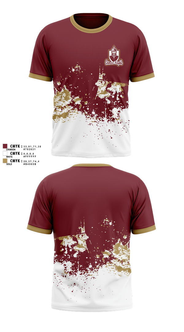 Short Sleeve Performance Shirt, Whittier Crimson Knights, , Teamtime, Team time, sublimation, custom sports apparel, team uniforms, spirit wear, spiritwear, sports uniforms, custom shirts, team store, custom team store, fundraiser sports, apparel fundraiser