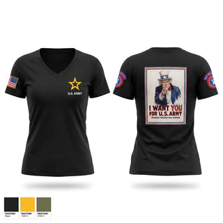 Womens Short Sleeve Vneck Shirt, Alaska Army Recruiting, Army, Teamtime, Team time, sublimation, custom sports apparel, team uniforms, spirit wear, spiritwear, sports uniforms, custom shirts, team store, custom team store, fundraiser sports, apparel fundraiser