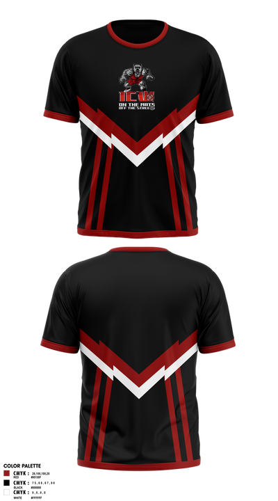 Inner City Wrestling 87889128 Short Sleeve Performance Shirt - 2