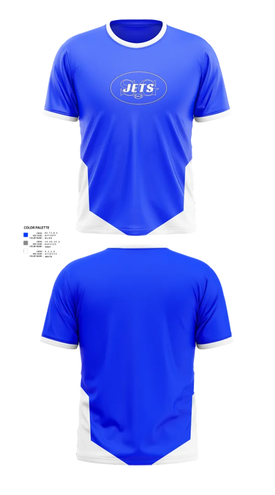 Spring Grove Jets Football 65116623 Short Sleeve Performance Shirt - 20