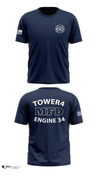 Short Sleeve Performance Shirt, Morristown Fire Department, Fire Department, Teamtime, Team time, sublimation, custom sports apparel, team uniforms, spirit wear, spiritwear, sports uniforms, custom shirts, team store, custom team store, fundraiser sports, apparel fundraiser