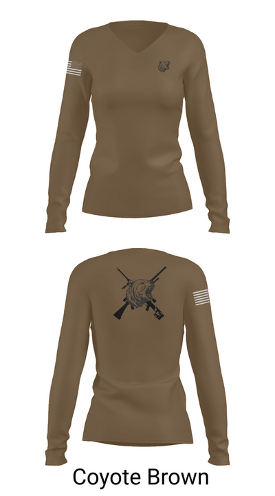 APM 1-25 83857277 Women's Long Sleeve V-neck Shirt - 17