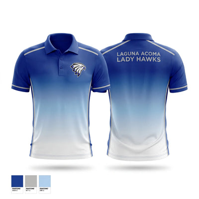 Laguna-Acoma Senior High School Basketball 15148897 Short Sleeve Performance Polo - 1