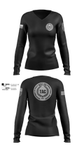 ECI TAC 91933901 Women's Long Sleeve V-neck Shirt - 102