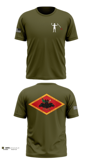 Old School Cotton Feel Shirt, BTRY C, 2d LAAD Bn, Marines, Teamtime, Team time, sublimation, custom sports apparel, team uniforms, spirit wear, spiritwear, sports uniforms, custom shirts, team store, custom team store, fundraiser sports, apparel fundraiser