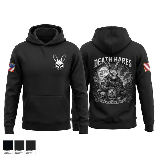 Hoodie, Death Hares, Army, Teamtime, Team time, sublimation, custom sports apparel, team uniforms, spirit wear, spiritwear, sports uniforms, custom shirts, team store, custom team store, fundraiser sports, apparel fundraiser