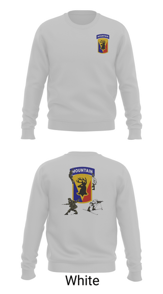 Crew Neck Sweatshirt, 86th IBCT, Army, Teamtime, Team time, sublimation, custom sports apparel, team uniforms, spirit wear, spiritwear, sports uniforms, custom shirts, team store, custom team store, fundraiser sports, apparel fundraiser