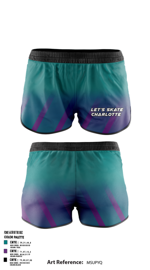 Track Shorts, Let’s Skate Charlotte, Cross Country, Teamtime, Team time, sublimation, custom sports apparel, team uniforms, spirit wear, spiritwear, sports uniforms, custom shirts, team store, custom team store, fundraiser sports, apparel fundraiser