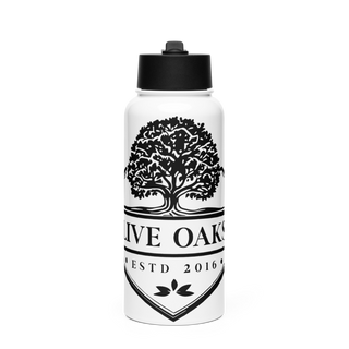 Live oaks 6271706 Stainless Steel Water Bottle with a Straw Lid