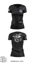 145th LRS/LGVM 93307873 Women's Short Sleeve V-neck Shirt - 3