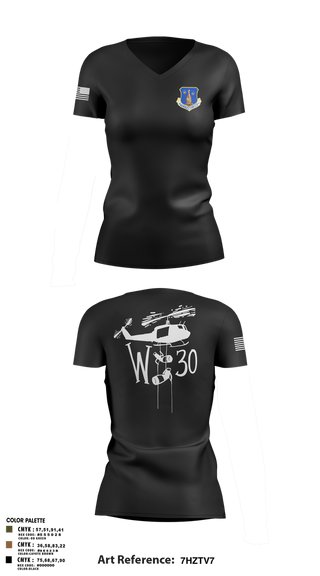 Womens Short Sleeve Vneck Shirt, 145th LRS/LGVM, , Teamtime, Team time, sublimation, custom sports apparel, team uniforms, spirit wear, spiritwear, sports uniforms, custom shirts, team store, custom team store, fundraiser sports, apparel fundraiser