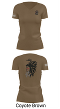 101st airborne 1-327 35416174 Women's Short Sleeve V-neck Shirt - 8