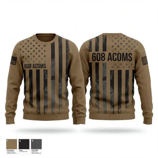 Crew Neck Sweatshirt, 608 ACOMS, Air Force, Teamtime, Team time, sublimation, custom sports apparel, team uniforms, spirit wear, spiritwear, sports uniforms, custom shirts, team store, custom team store, fundraiser sports, apparel fundraiser