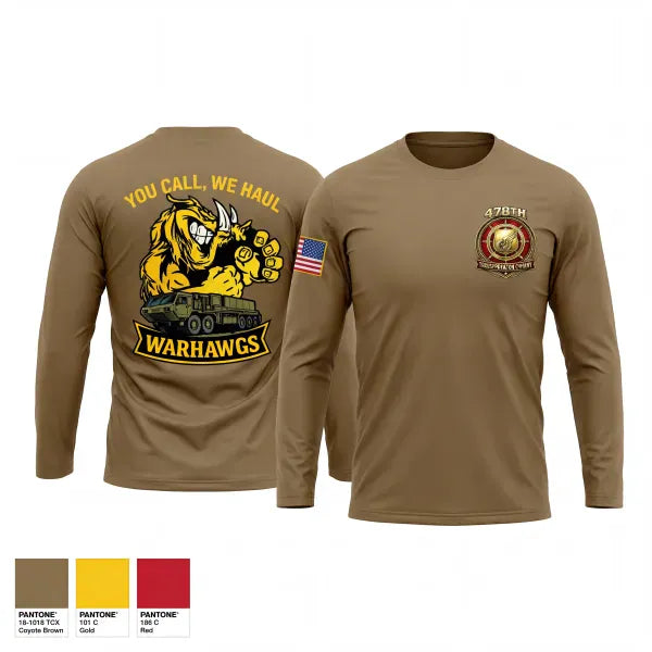 Long Sleeve Performance Shirt, 478th Trasportation Company, Army, Teamtime, Team time, sublimation, custom sports apparel, team uniforms, spirit wear, spiritwear, sports uniforms, custom shirts, team store, custom team store, fundraiser sports, apparel fundraiser