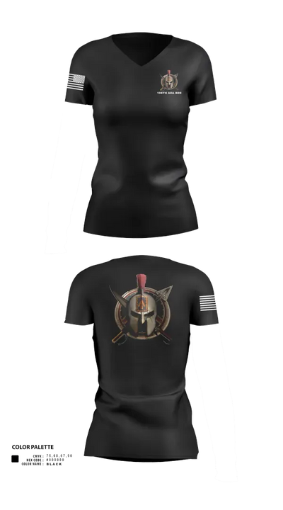 108th Air Defense Artillery Brigade 44392598 Women's Short Sleeve V-neck Shirt - 40