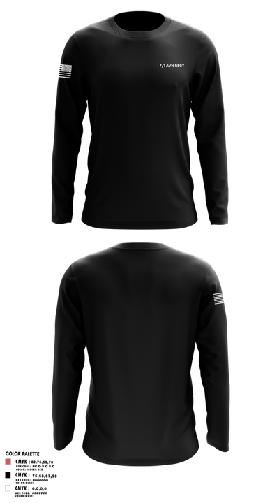 F/1 AVN REGT 18054973 Long Sleeve Performance Shirt 7
