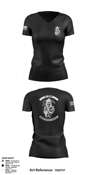Womens Short Sleeve Vneck Shirt, 1st Recon, Marines, Teamtime, Team time, sublimation, custom sports apparel, team uniforms, spirit wear, spiritwear, sports uniforms, custom shirts, team store, custom team store, fundraiser sports, apparel fundraiser