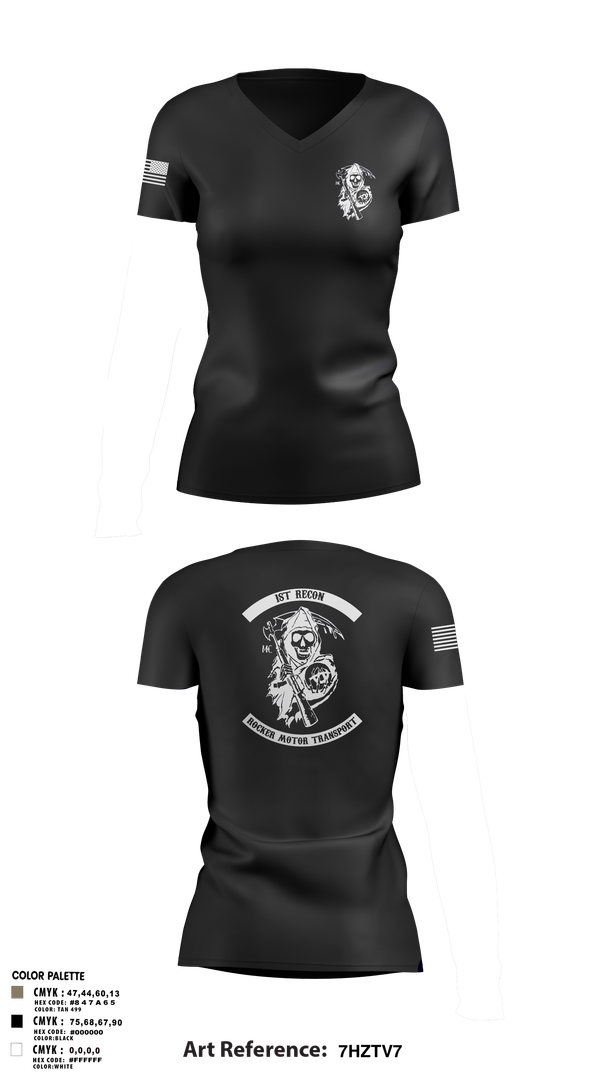 Womens Short Sleeve Vneck Shirt, 1st Recon, Marines, Teamtime, Team time, sublimation, custom sports apparel, team uniforms, spirit wear, spiritwear, sports uniforms, custom shirts, team store, custom team store, fundraiser sports, apparel fundraiser